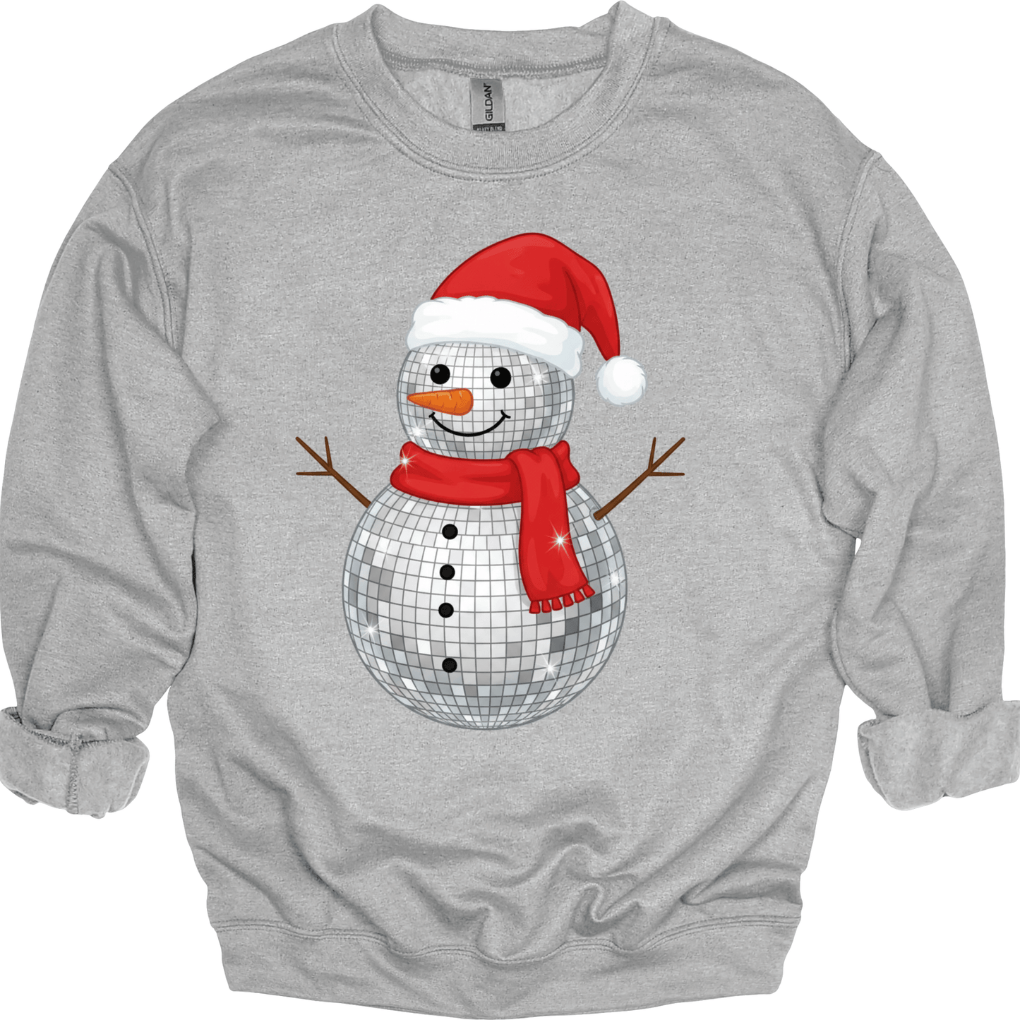 Faux Disco Ball Snowman