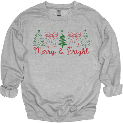 Minimal Merry & Bright Christmas Trees & Bows