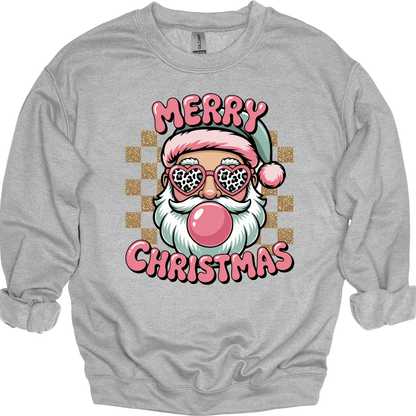 Merry Christmas Retro Bubblegum Santa