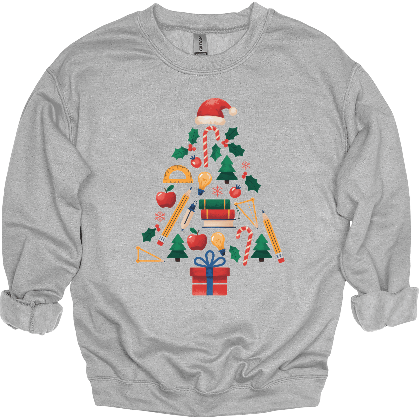 Teacher Christmas Tree – Books, Pencils & Apples Classroom