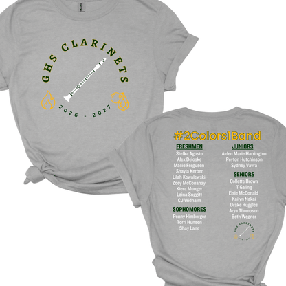 2026-2027 Gretna High School - Clarinets | T-Shirt
