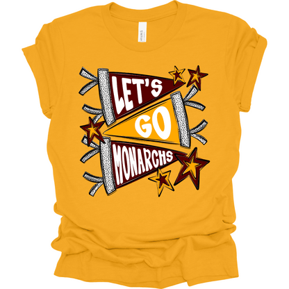 Let's Go Monarchs T-Shirt | Youth & Adult