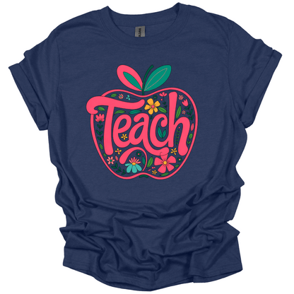 Floral Teach Apple Tee