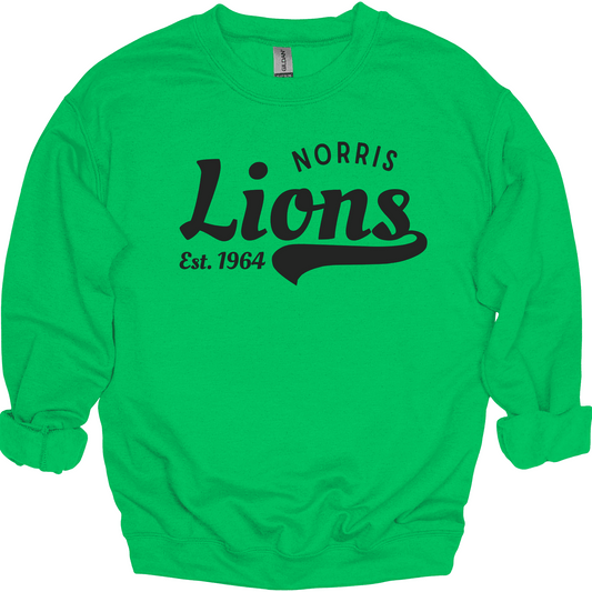 Norris Lions Est. 1964 Crewneck Sweatshirt | Youth & Adult
