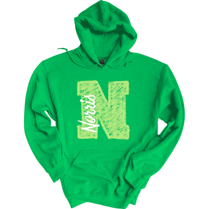 Chalk Norris N Ver. 2 Hoodie Sweatshirt | Youth & Adult