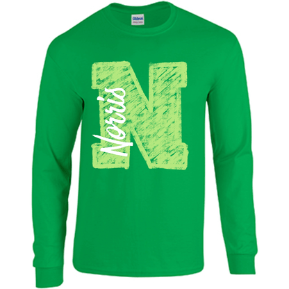 Chalk Norris N Ver. 2 Long Sleeve T-Shirt | Youth & Adult