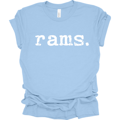 Rams Typewriter T-Shirt | Youth & Adult
