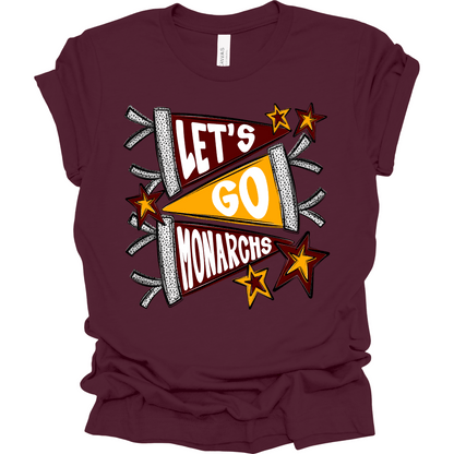 Let's Go Monarchs T-Shirt | Youth & Adult