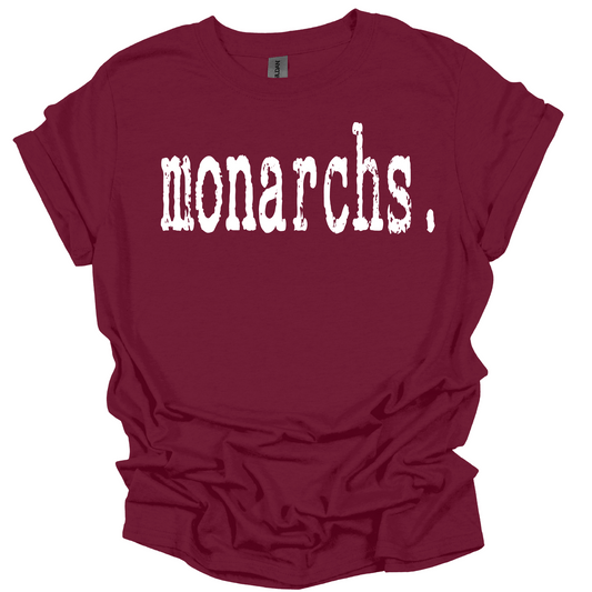 Monarchs Typewriter T-Shirt | Youth & Adult