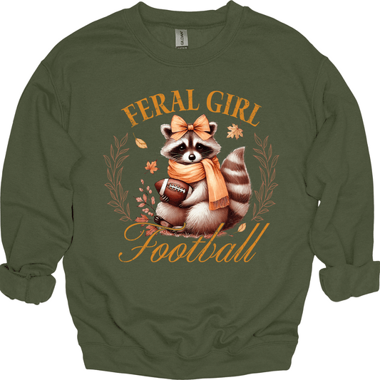 Feral Girl Football - Fall Raccoon Edition