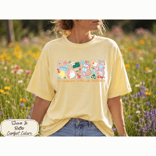 Learn Differently | Neurodiversity Teacher Graphic Tee