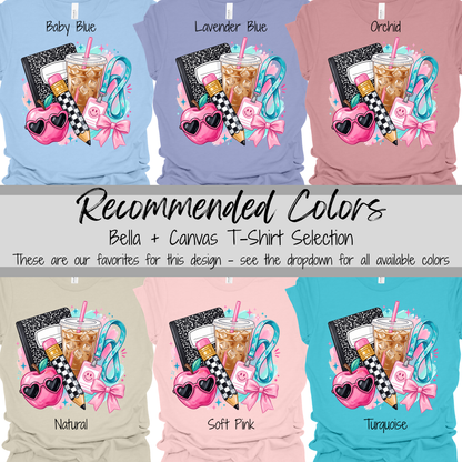 Teacher Essentials | Pink Teacher Life Graphic Tee