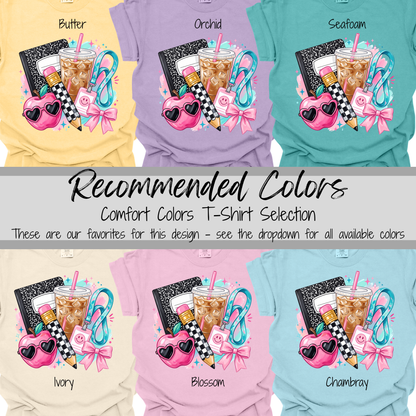 Teacher Essentials | Pink Teacher Life Graphic Tee