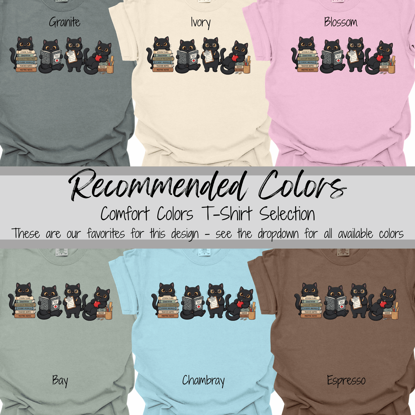 Teacher Life | Classroom Cat Graphic Tee