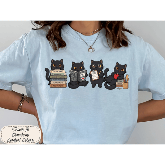 Teacher Life | Classroom Cat Graphic Tee