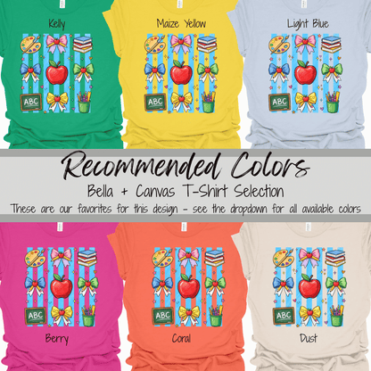 Teacher Bows | Classroom Icons Graphic Tee