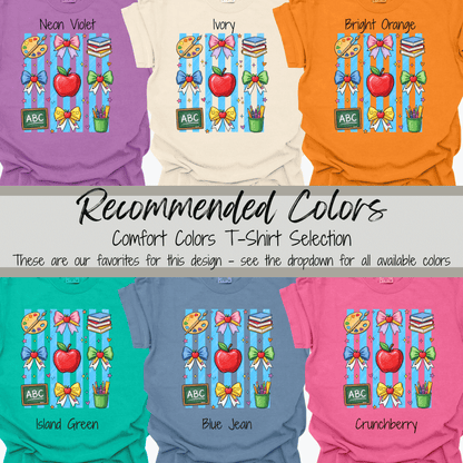 Teacher Bows | Classroom Icons Graphic Tee