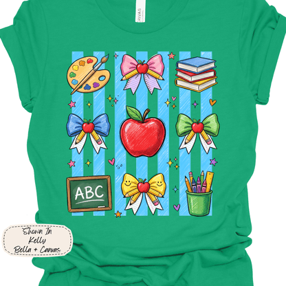 Teacher Bows | Classroom Icons Graphic Tee