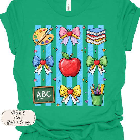 Teacher Bows | Classroom Icons Graphic Tee