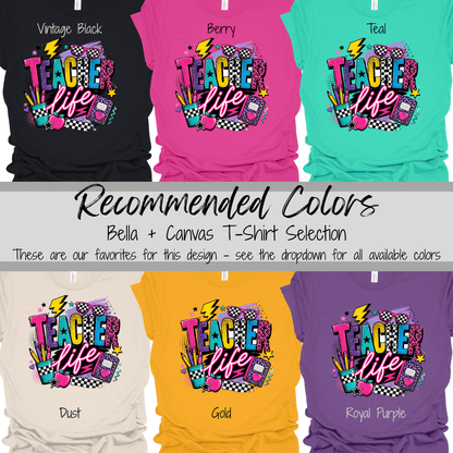 Teacher Life | Retro School Graphic Tee