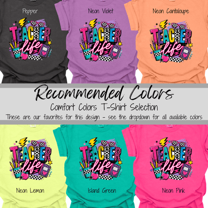 Teacher Life | Retro School Graphic Tee