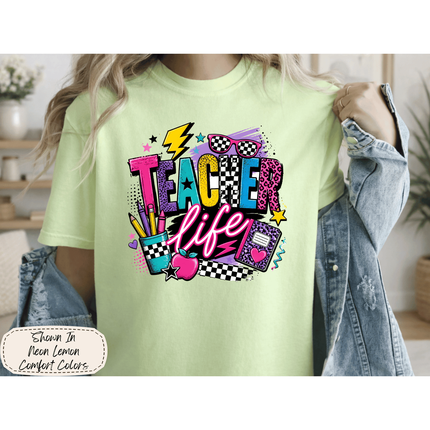 Teacher Life | Retro School Graphic Tee