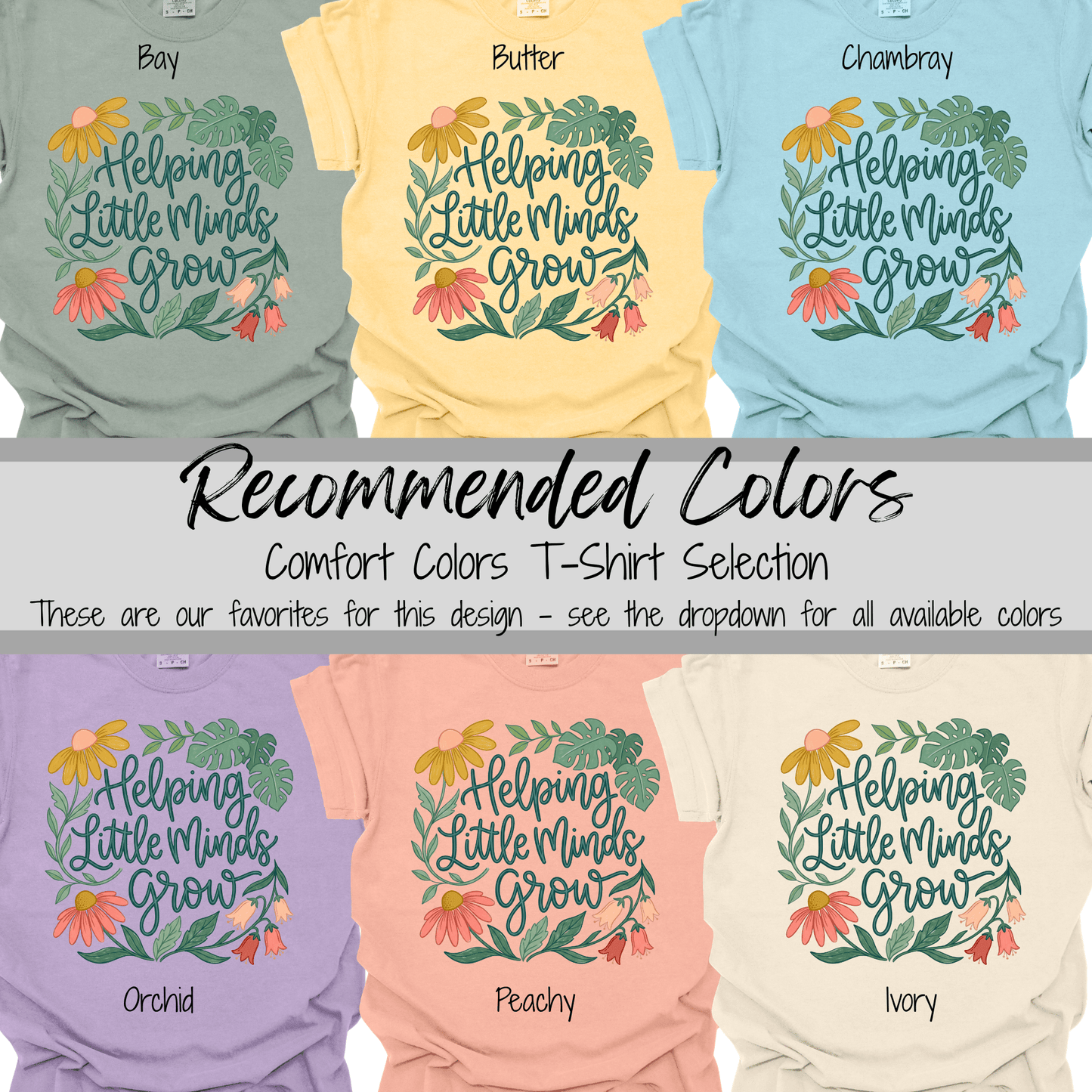 Growth Mindset | Helping Little Minds Grow Graphic Tee
