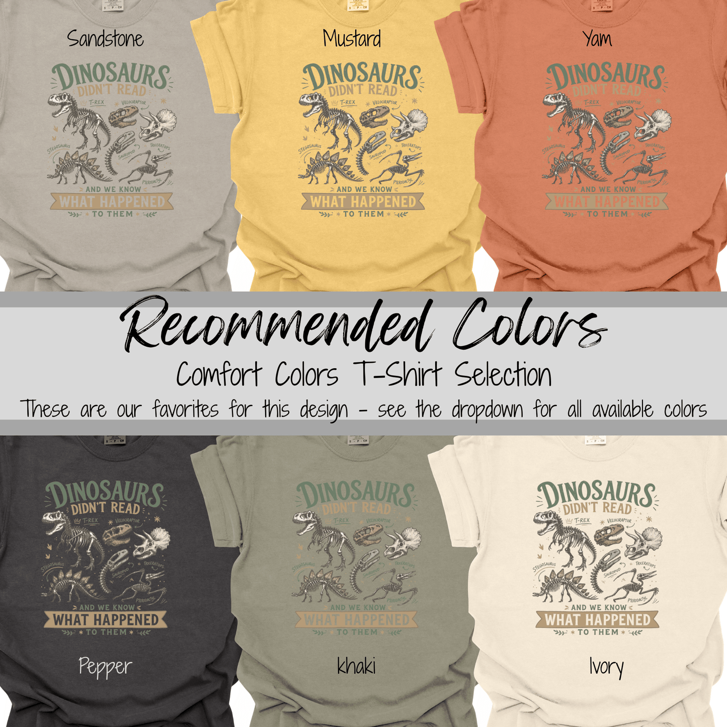 Book Lover | Dinosaurs Didn't Read Graphic Tee