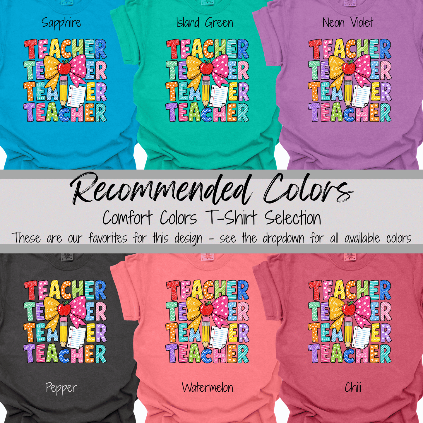 Teacher Teacher Teacher | Hand-Drawn Doodle Graphic Tee