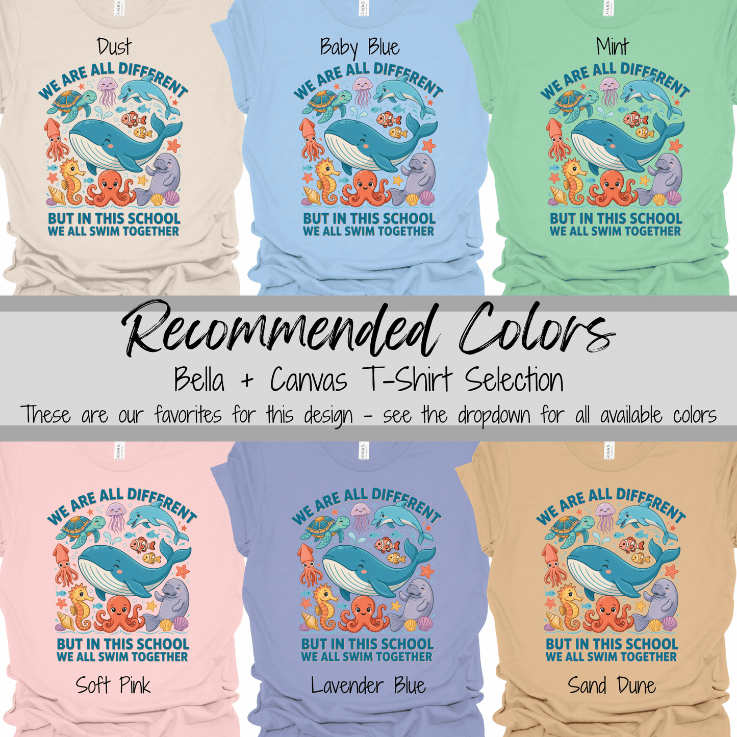 Classroom Community | We All Swim Together Graphic Tee