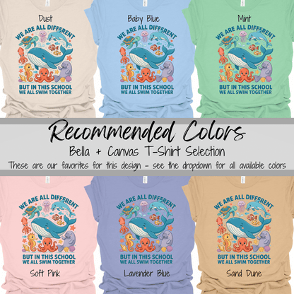 Classroom Community | We All Swim Together Graphic Tee