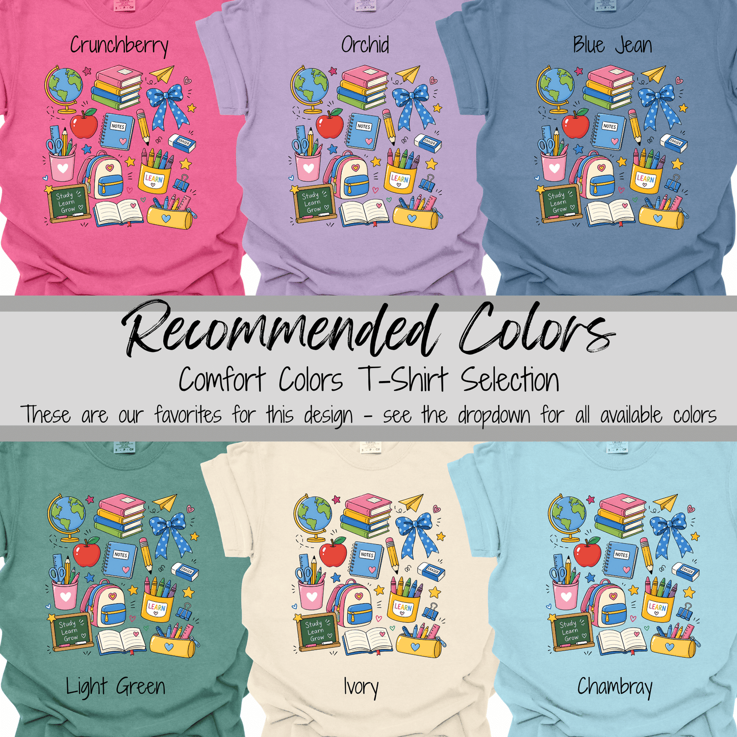 Coquette Classroom | School Supplies Graphic Tee
