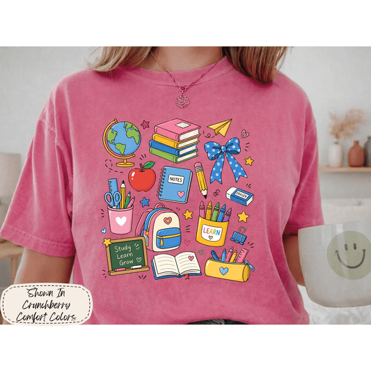 Coquette Classroom | School Supplies Graphic Tee