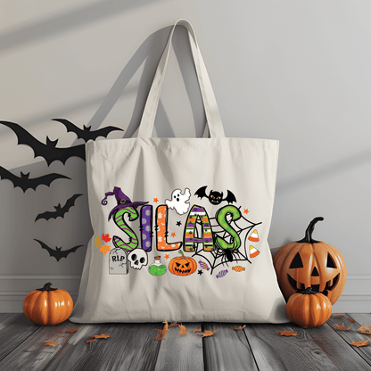 Personalized Halloween Tote Bag