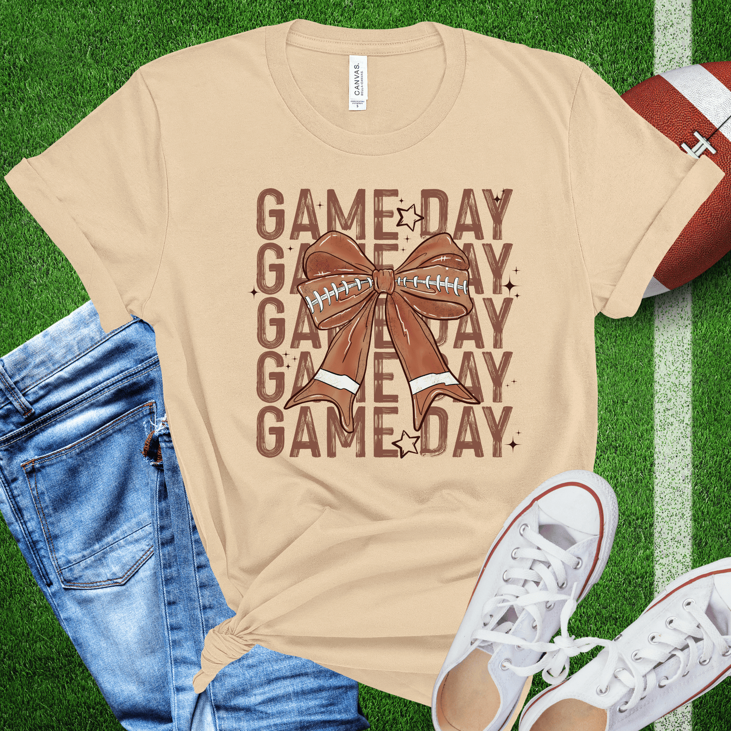 Game Day Stacked with Bow