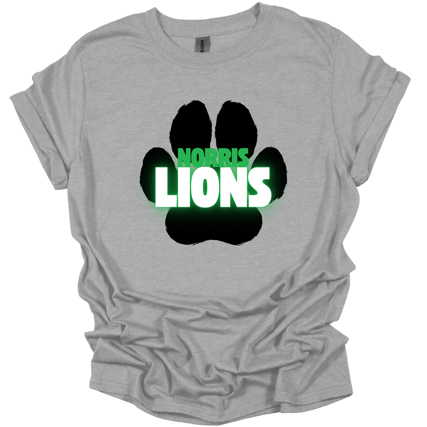 Neon Paw Print T-Shirt | Youth & Adult