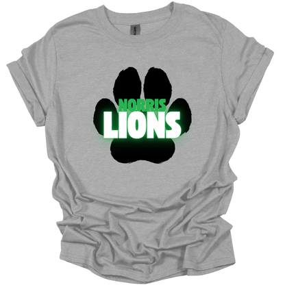 Neon Paw Print T-Shirt | Youth & Adult