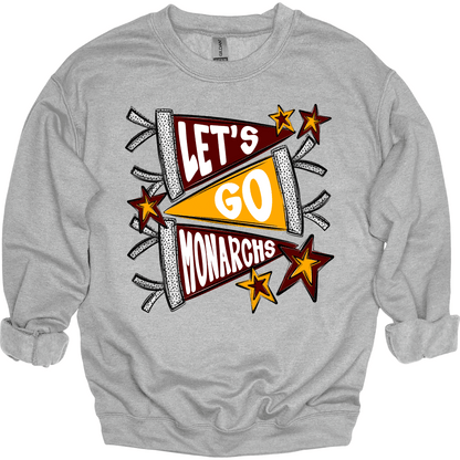 Let's Go Monarchs Crewneck | Youth & Adult