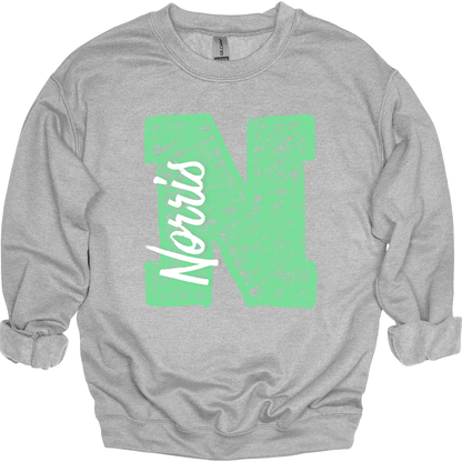 Chalk Norris N Ver. 1 Crewneck Sweatshirt | Youth & Adult