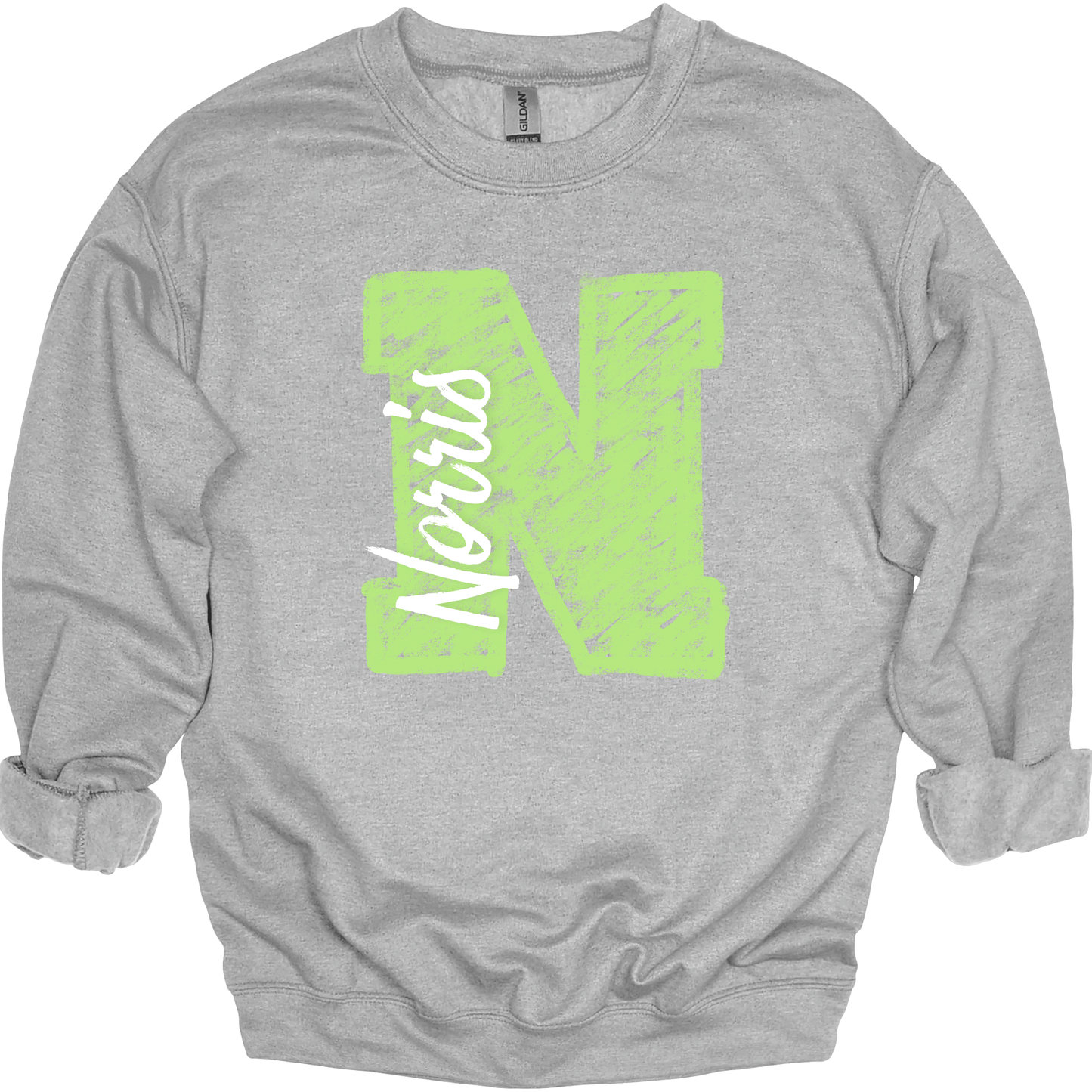 Chalk Norris N Ver. 2 Crewneck Sweatshirt | Youth & Adult