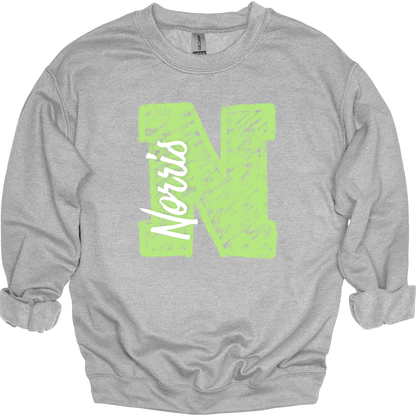 Chalk Norris N Ver. 2 Crewneck Sweatshirt | Youth & Adult