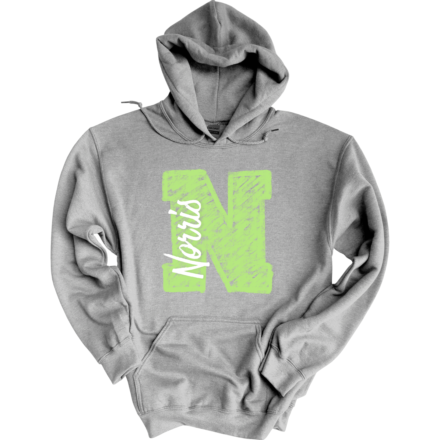 Chalk Norris N Ver. 2 Hoodie Sweatshirt | Youth & Adult