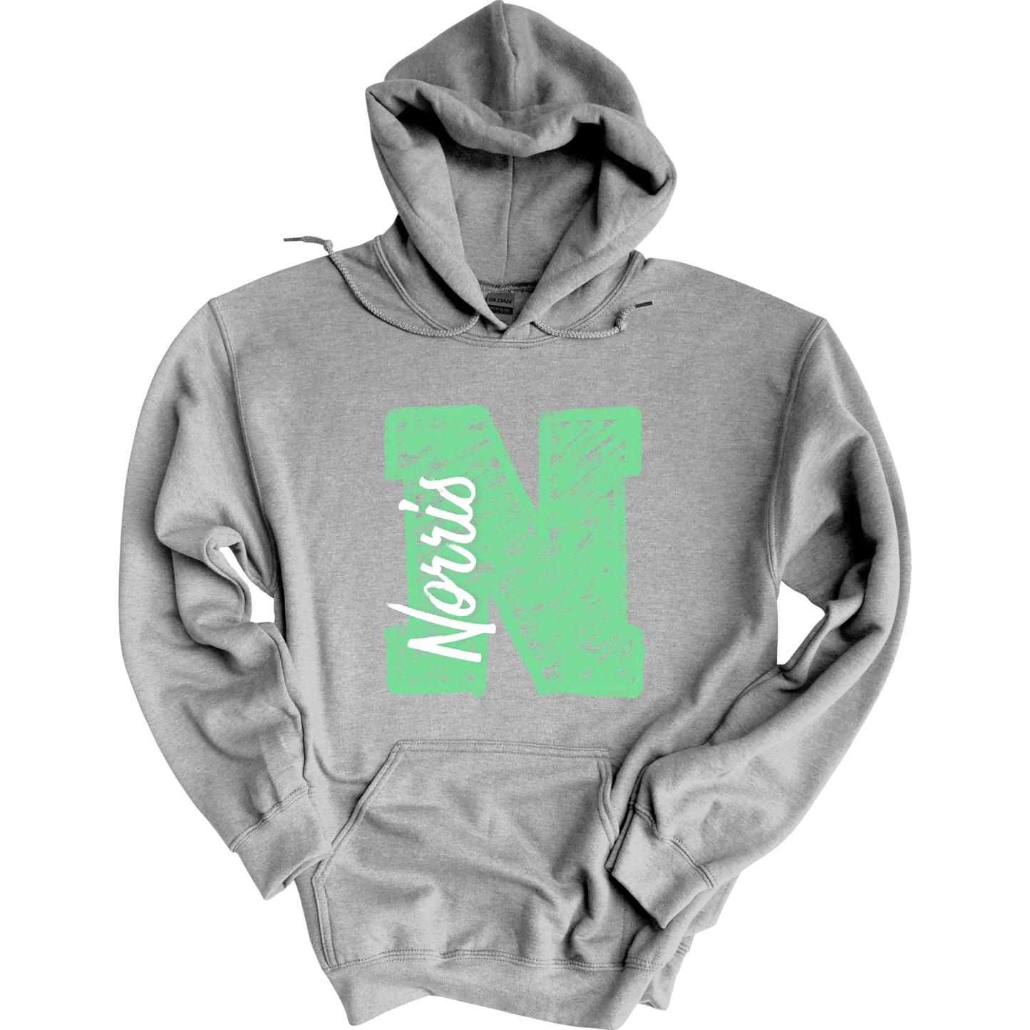 Chalk Norris N Ver. 1 Hoodie Sweatshirt | Youth & Adult