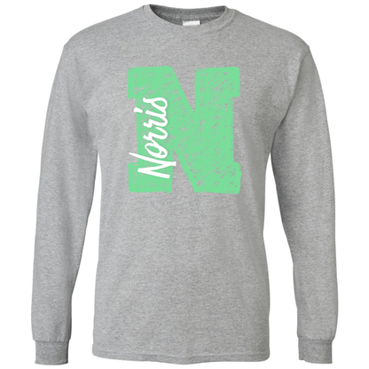 Chalk Norris N Ver. 1 Long Sleeve T-Shirt | Youth & Adult