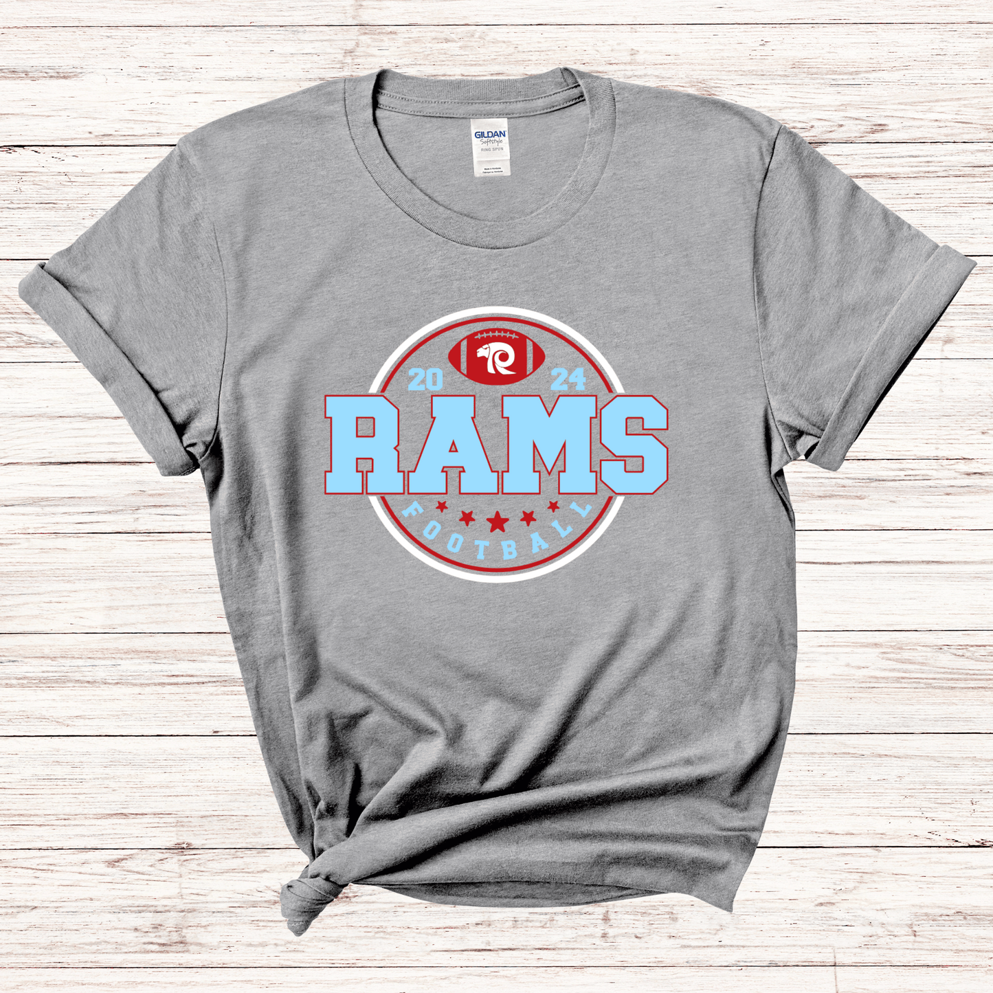 Ralston Rams Football - Adult Unisex Cotton T-Shirt
