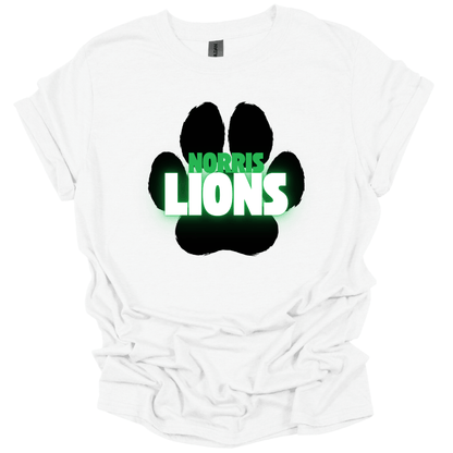 Neon Paw Print T-Shirt | Youth & Adult