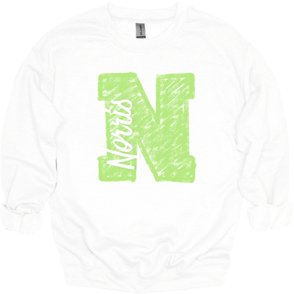 Chalk Norris N Ver. 2 Crewneck Sweatshirt | Youth & Adult