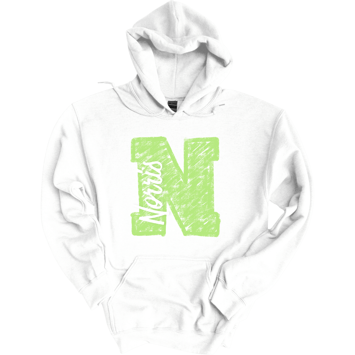Chalk Norris N Ver. 2 Hoodie Sweatshirt | Youth & Adult