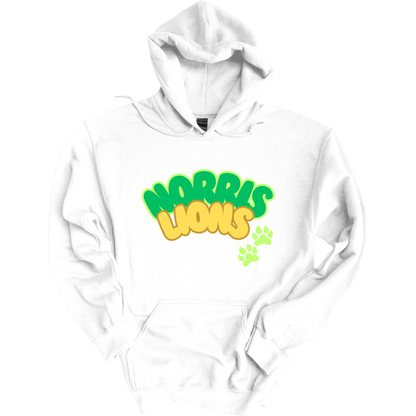 Norris Lions Bubble Letters Hoodie Sweatshirt | Youth & Adult