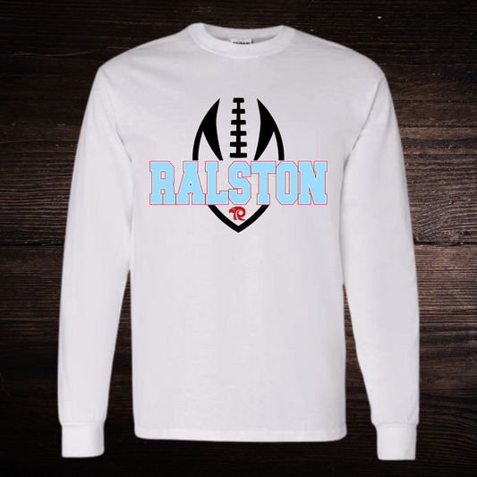 Ralston Rams Football - Adult Unisex Cotton Long Sleeve T-Shirt